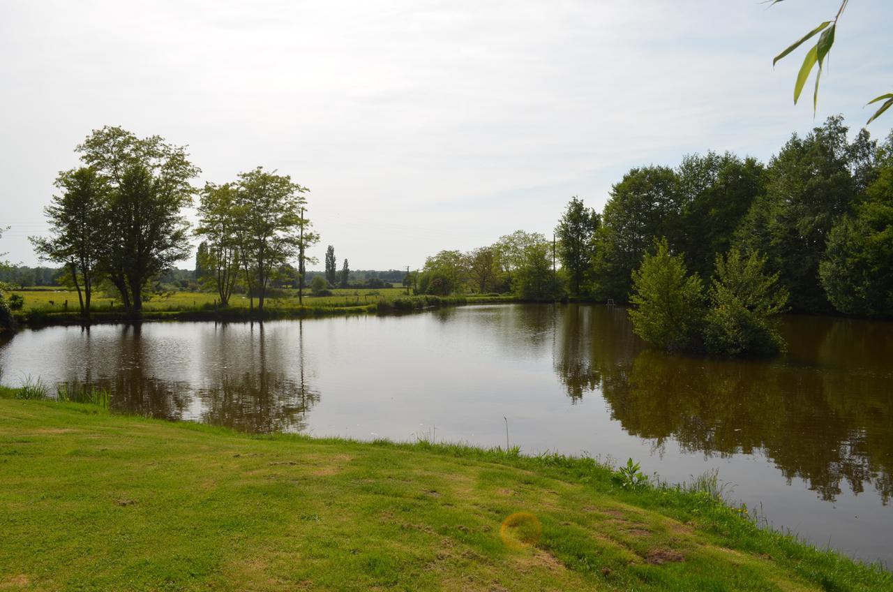 La Ferme Du Chateau Bed & Breakfast Tresnay Bagian luar foto